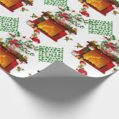 Weihnachtswrapping Paper Elf Geschenkpapier (Ecke)