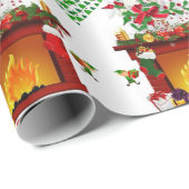Weihnachtswrapping Paper Elf Geschenkpapier (Rolleneckpunkt)