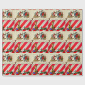 Weihnachtswrapping Paper Elf Geschenkpapier (Flach)