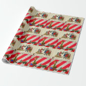 Weihnachtswrapping Paper Elf Geschenkpapier (Ungerollt)