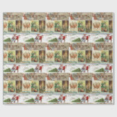 Weihnachtswrapping Paper Elf Geschenkpapier (Flach)