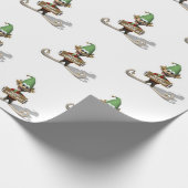 Weihnachtswrapping Paper Elf Geschenkpapier (Ecke)