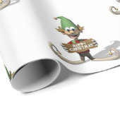 Weihnachtswrapping Paper Elf Geschenkpapier (Rolleneckpunkt)