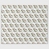 Weihnachtswrapping Paper Elf Possum Geschenkpapier (Flach)