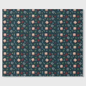 Weihnachtswrapping Paper feiern Geschenkpapier (Flach)