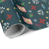 Weihnachtswrapping Paper feiern Geschenkpapier (Rolleneckpunkt)