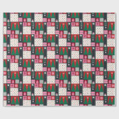 Weihnachtswrapping Paper "Festive Mosaic" Geschenkpapier (Flach)