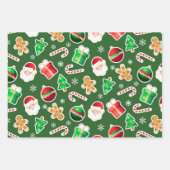 Weihnachtswrapping Paper Flat Sheet Geschenkpapier Set (Vorderseite 2)