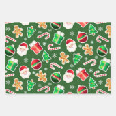 Weihnachtswrapping Paper Flat Sheet Geschenkpapier Set (Vorderseite)