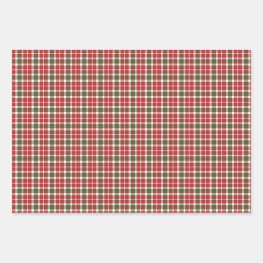 Weihnachtswrapping Paper Flat Sheet Set 3 Geschenkpapier Set (Vorderseite 2)
