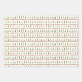 Weihnachtswrapping Paper Flat Sheet Set 3 Geschenkpapier Set (Vorderseite 3)