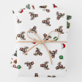 Weihnachtswrapping Paper Flat Sheet Set 3 Geschenkpapier Set (Beispiel)