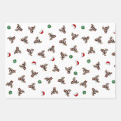 Weihnachtswrapping Paper Flat Sheet Set 3 Geschenkpapier Set (Vorderseite)