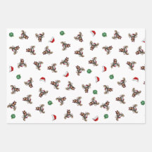 Weihnachtswrapping Paper Flat Sheet Set 3
