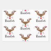 Weihnachtswrapping Paper Flat Sheet Set 3 Geschenkpapier Set (Vorderseite 3)