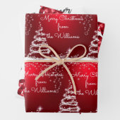 Weihnachtswrapping Paper Flat Sheet Set 3 Geschenkpapier Set (Beispiel)