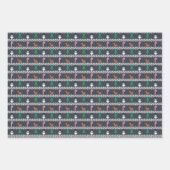 Weihnachtswrapping Paper Flat Sheet Set 3 Geschenkpapier Set (Vorderseite)