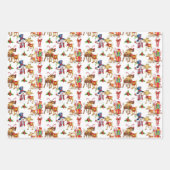 Weihnachtswrapping Paper Flat Sheet Set 3 Geschenkpapier Set (Vorderseite 3)