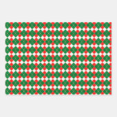 Weihnachtswrapping Paper Flat Sheet Set 3 Geschenkpapier Set (Vorderseite 2)