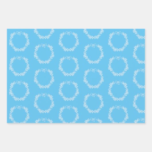 Weihnachtswrapping Paper Flat Sheet Set 3 Geschenkpapier Set (Vorderseite 2)