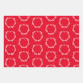 Weihnachtswrapping Paper Flat Sheet Set 3 Geschenkpapier Set (Vorderseite 2)