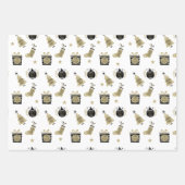 Weihnachtswrapping Paper Flat Sheet Set 3 Geschenkpapier Set (Vorderseite 3)