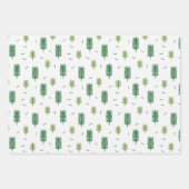 Weihnachtswrapping Paper Flat Sheet Set 3 Geschenkpapier Set (Vorderseite 2)