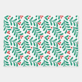Weihnachtswrapping Paper Flat Sheet Set 3 Geschenkpapier Set (Vorderseite)