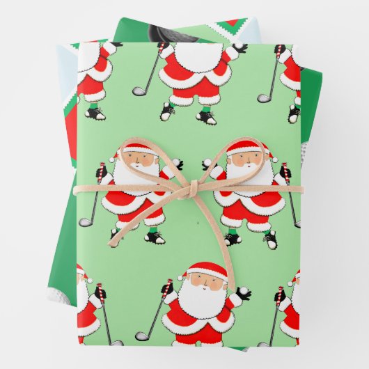Weihnachtswrapping Paper Flat Sheet Set 3 Geschenkpapier Set (Beispiel)