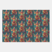 Weihnachtswrapping Paper Flat Sheet Set 3 Geschenkpapier Set (Vorderseite)