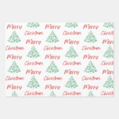 Weihnachtswrapping Paper Flat Sheet Set 3 Geschenkpapier Set (Vorderseite 2)
