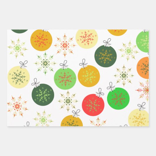 Weihnachtswrapping Paper Flat Sheet Set 3 Geschenkpapier Set (Vorderseite)