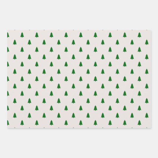 Weihnachtswrapping Paper Flat Sheet Set 3 Geschenkpapier Set (Vorderseite 2)