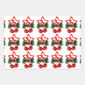 Weihnachtswrapping Paper Flat Sheet Set 3 Geschenkpapier Set (Vorderseite)