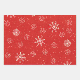 Weihnachtswrapping Paper Flat Sheet Set 3 Geschenkpapier Set