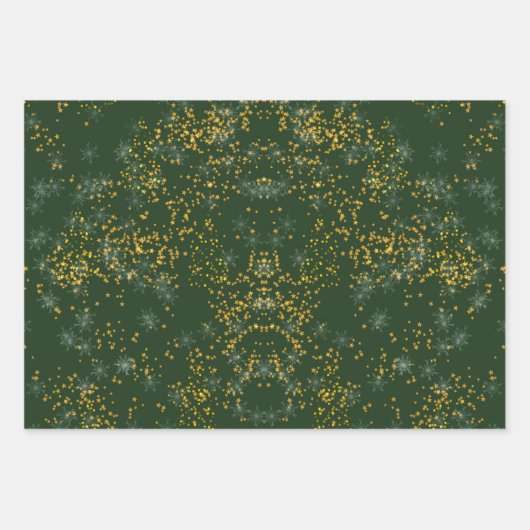 Weihnachtswrapping Paper Flat Sheet Set 3 Geschenkpapier Set (Vorderseite 3)