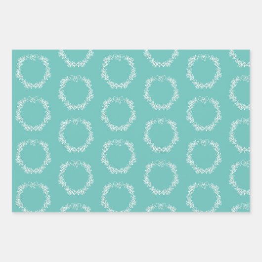 Weihnachtswrapping Paper Flat Sheet Set 3 Geschenkpapier Set (Vorderseite 2)