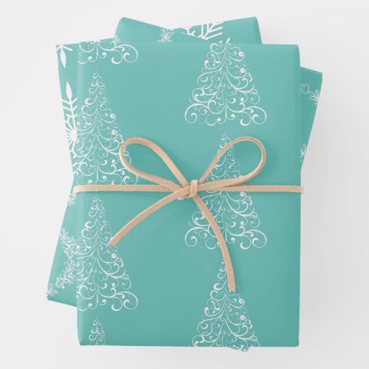 Weihnachtswrapping Paper Flat Sheet Set 3 Geschenkpapier Set (Beispiel)