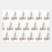 Weihnachtswrapping Paper Flat Sheet Set 3 Geschenkpapier Set (Vorderseite 3)