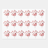 Weihnachtswrapping Paper Flat Sheet Set 3 Geschenkpapier Set (Vorderseite 2)