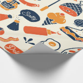 Weihnachtswrapping Paper: Food Pattern Geschenkwra Geschenkpapier (Ecke)