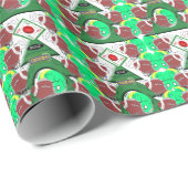 Weihnachtswrapping Paper Football Geschenkpapier (Rolleneckpunkt)