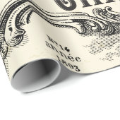 Weihnachtswrapping Paper - Französisch Vintag Geschenkpapier (Rolleneckpunkt)