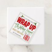 Weihnachtswrapping Paper Geschenkmarke Geschenkanhänger (Beispiel)