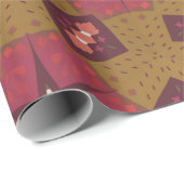 Weihnachtswrapping Paper Geschenkpapier (Rolleneckpunkt)