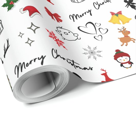 🎄 Weihnachtswrapping Paper Geschenkpapier (Rolleneckpunkt)