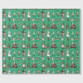 Weihnachtswrapping Paper Geschenkpapier (Flach)