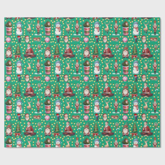 Weihnachtswrapping Paper Geschenkpapier (Flach)