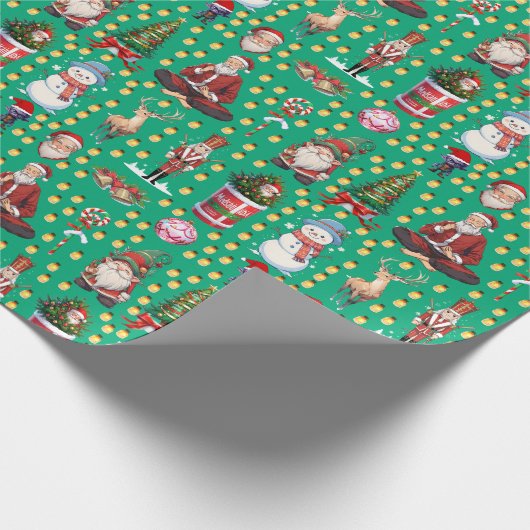 Weihnachtswrapping Paper Geschenkpapier (Ecke)