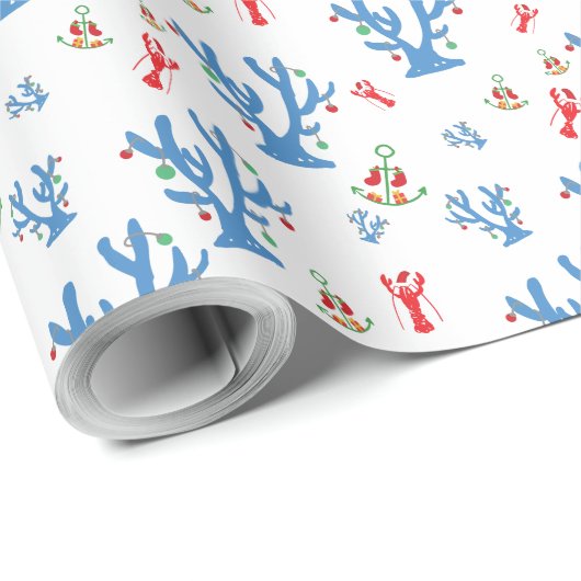 Weihnachtswrapping Paper Geschenkpapier (Rolleneckpunkt)